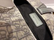 Dior Saddle Oblique Jacquard Bag Beige 25.5x20x6.5cm - 5