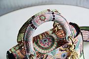 Dior Lady D-Lite In Lights Embroidery Bag Multicolor 24x20x11cm - 6