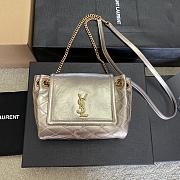 Saint Laurent Nolita Mini Leather Shoulder Bag Champagne Gold - 1