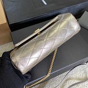 Saint Laurent Nolita Mini Leather Shoulder Bag Champagne Gold - 6