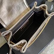 Saint Laurent Nolita Mini Leather Shoulder Bag Champagne Gold - 4