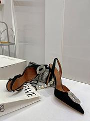 Amina&Muaddi Crystal Slingback in Black - 6
