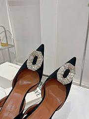 Amina&Muaddi Crystal Slingback in Black - 4