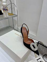 Amina&Muaddi Crystal Slingback in Black - 5