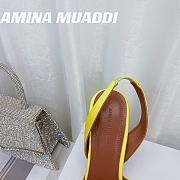 Amina&Muaddi Bow High Heels in Yellow - 4