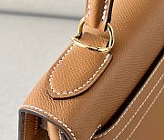 Hermes Herbag31 Zip Bag Green Brown 31x25x10cm - 6