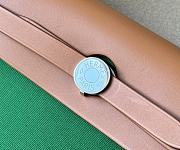 Hermes Herbag31 Zip Bag Green Brown 31x25x10cm - 4