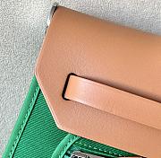 Hermes Herbag31 Zip Bag Green Brown 31x25x10cm - 2