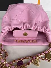 Chanel 22 Handbag Pink AS3793 17x16x7cm - 2