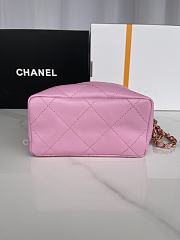 Chanel 22 Handbag Pink AS3793 17x16x7cm - 3