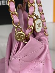 Chanel 22 Handbag Pink AS3793 17x16x7cm - 6