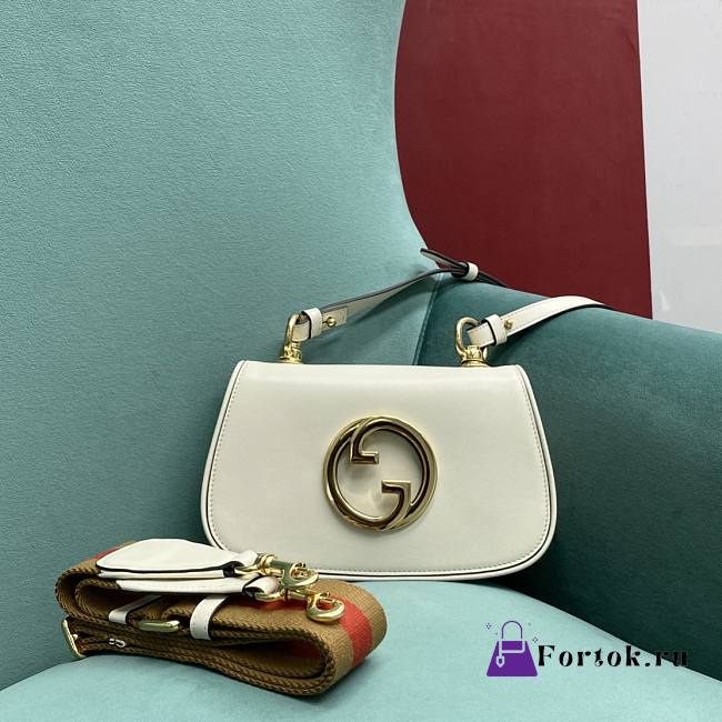 Gucci Blondie Shoulder Bag White 698643 21x5x12cm - 1