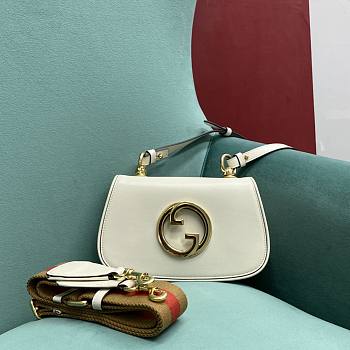 Gucci Blondie Shoulder Bag White 698643 21x5x12cm