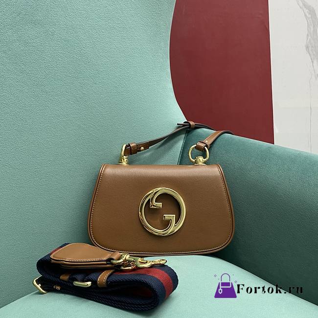 Gucci Blondie Shoulder Bag Brown 698643 21x5x12cm - 1