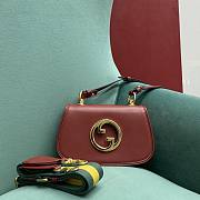 Gucci Blondie Shoulder Bag Burgundy 698643 21x5x12cm - 1
