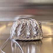 Bottega Veneta Mini Pouch Silver 576227 22x13x5cm - 1