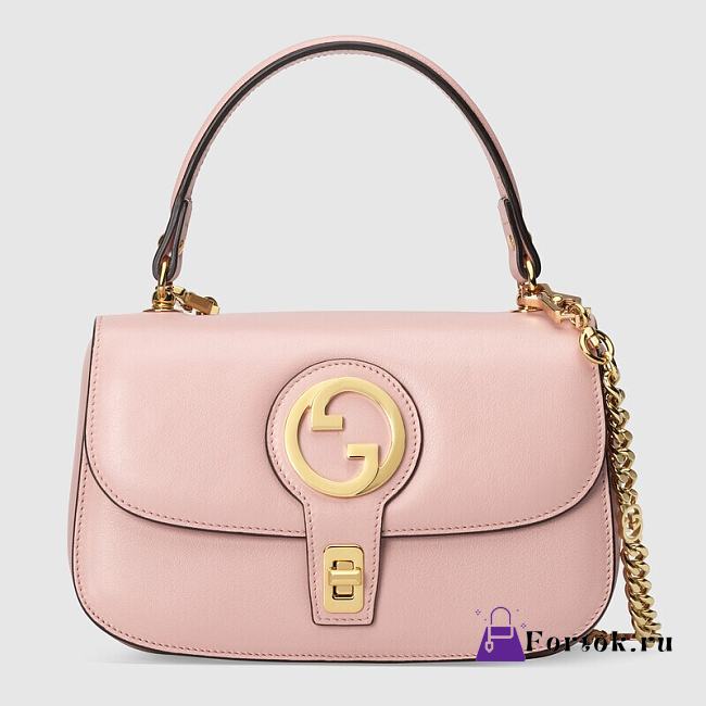 Gucci Blondie Shoulder Bag Pink 735101 23x15x11cm - 1