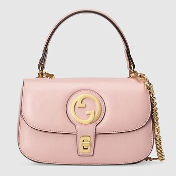 Gucci Blondie Shoulder Bag Pink 735101 23x15x11cm