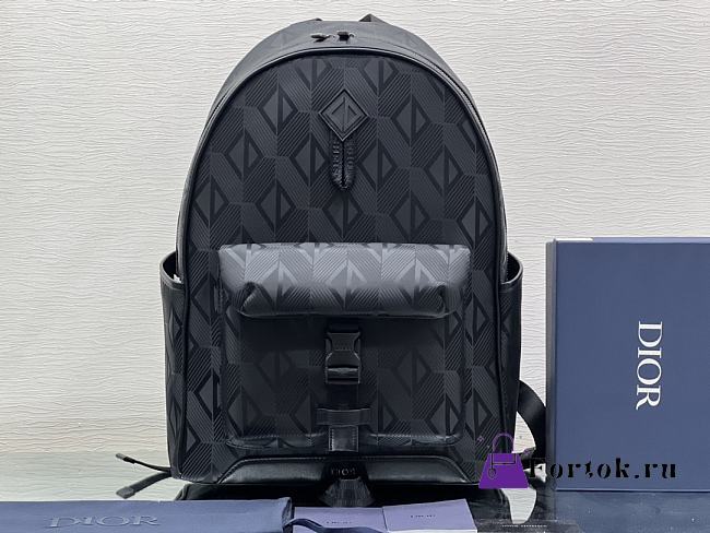 Dior Explorer CD Diamond Mirage Ski Capsule Backpack Black 30x42x14.5cm - 1