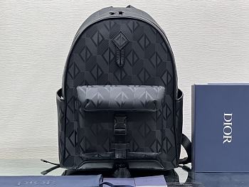 Dior Explorer CD Diamond Mirage Ski Capsule Backpack Black 30x42x14.5cm