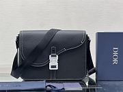 Dior Mini Saddle Messenger Bag in Black 1ADME162YKK 31x23x8cm - 1