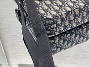 Dior Mini Saddle Messenger Bag Oblique Beige and Black 1ADME162YKK 31x23x8cm - 4