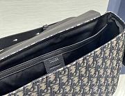 Dior Mini Saddle Messenger Bag Oblique Beige and Black 1ADME162YKK 31x23x8cm - 2