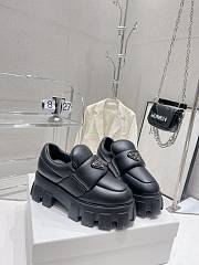 Prada Soft Padded Nappa Leather Loafers Black - 1