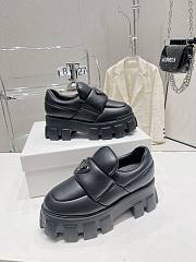 Prada Soft Padded Nappa Leather Loafers Black - 3