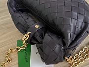Fortok Bottega VenetaBrown Mini Jodie Chain Detail Tote Bag 23x28x8cm - 3