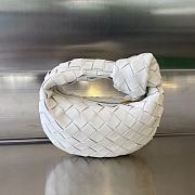 Fortok Bottega Veneta Candy Jodie Bag in White 730828 16x17x6.5cm - 1