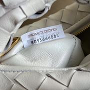 Fortok Bottega Veneta Candy Jodie Bag in White 730828 16x17x6.5cm - 5