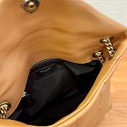 Fortok Saint Laurent Loulou Puffer Quilted Lambskin Bag in Brown 29x17x11cm - 2