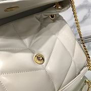 Fortok Saint Laurent Loulou Puffer Quilted Lambskin Bag in White 29x17x11cm - 6