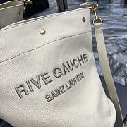 Fortok Saint Laurent Rive Gauche Bucket Bag in Beige  - 6