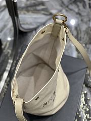 Fortok Saint Laurent Rive Gauche Bucket Bag in Beige  - 2