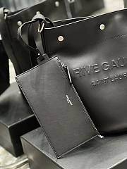 Fortok Saint Laurent Rive Gauche Bucket Bag In Black - 4