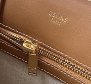 Fortok Celine Vertical Cabas Triomphe Tote Canvas Brown - 2