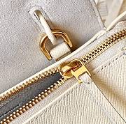 Fortok Celine Belt Bag In Grained Calfskin White 20x20x10cm - 4