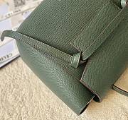 Fortok Celine Belt Bag In Grained Calfskin Green 20x20x10cm - 6