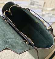 Fortok Celine Belt Bag In Grained Calfskin Green 20x20x10cm - 4