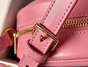 Fortok Celine Oval Cuir Triomphe Bag in Pink 20x15x6cm - 5
