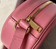 Fortok Celine Oval Cuir Triomphe Bag in Pink 20x15x6cm - 4