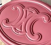Fortok Celine Oval Cuir Triomphe Bag in Pink 20x15x6cm - 2