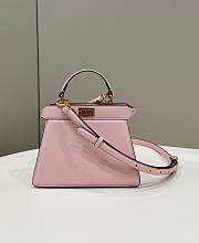 Fortok Fendi Peekaboo  Iseeyou Petite Bag in Pink 20x11x15cm - 1