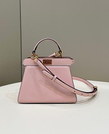 Fortok Fendi Peekaboo  Iseeyou Petite Bag in Pink 20x11x15cm