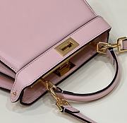 Fortok Fendi Peekaboo  Iseeyou Petite Bag in Pink 20x11x15cm - 2