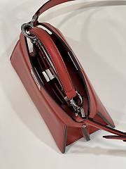 Fortok Fendi Peekaboo Iseeyou Petite Bag in Red 20x11x15cm - 2