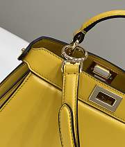 Fortok Fendi Peekaboo Iseeyou Petite Bag in Yellow 20x11x15cm - 6