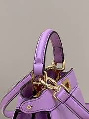 Fortok Fendi Peekaboo Iseeyou Petite Bag in Purple 20x11x15cm - 6